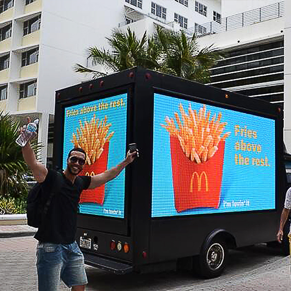 Australian customer truck led display screen