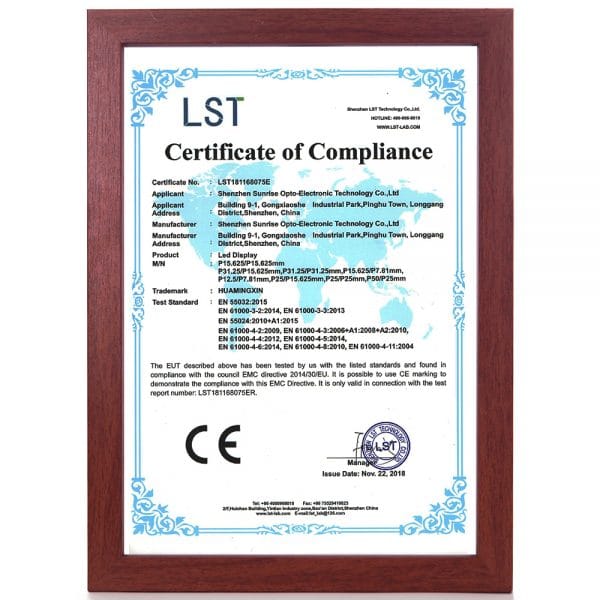 Technology | test items and standards for CE certification of LED display screen