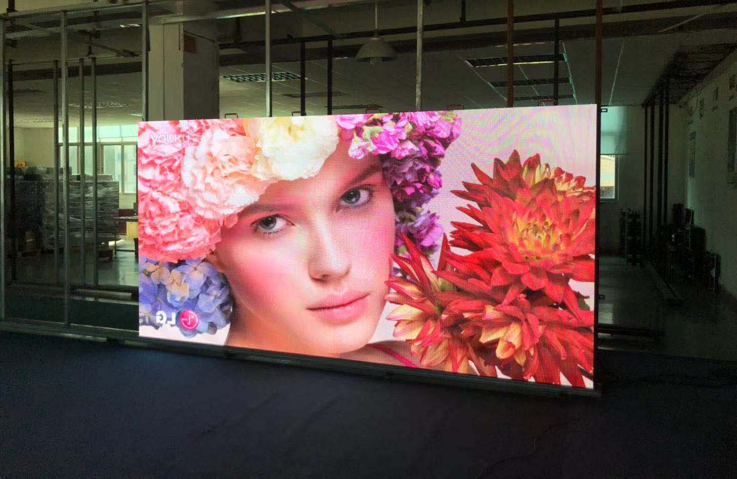 What is the viewing angle of a full-color LED display?