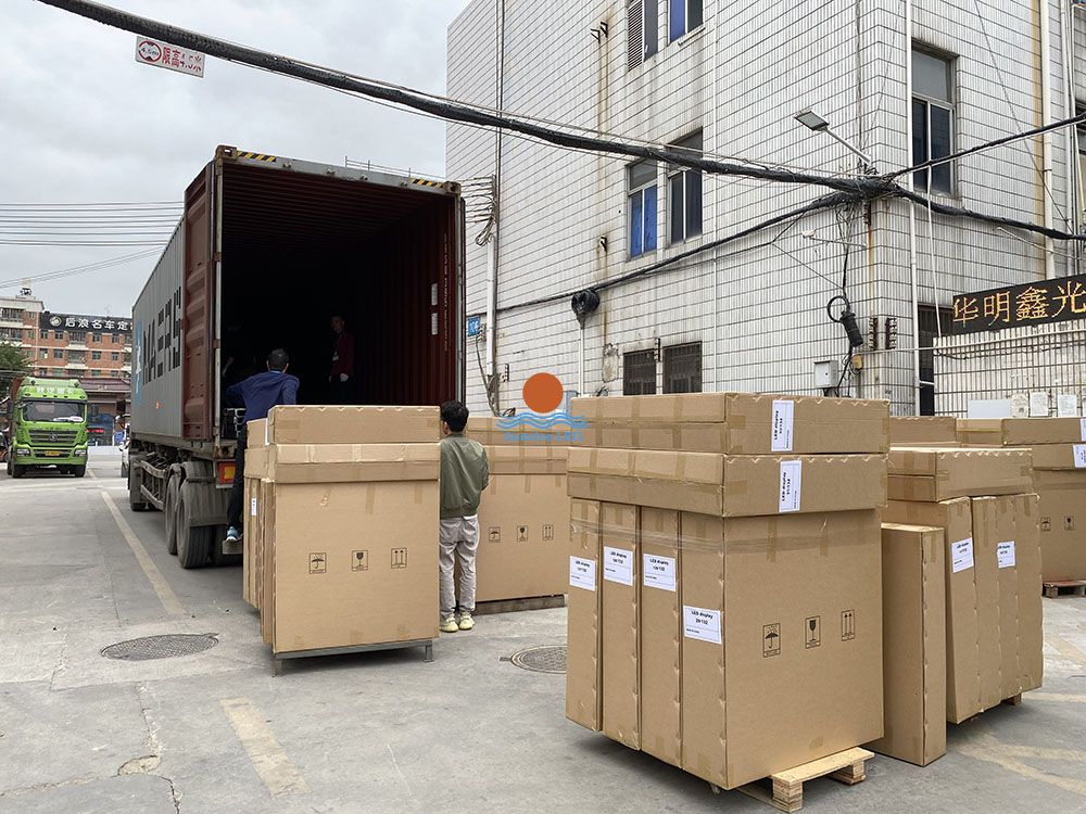 led mesh display shipment