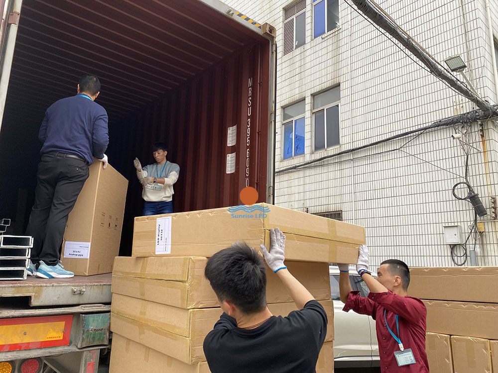 led mesh display shipment