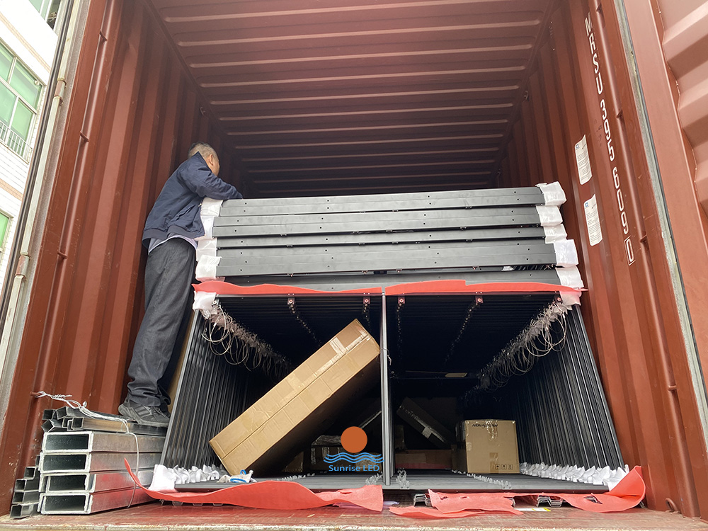 led mesh display shipment