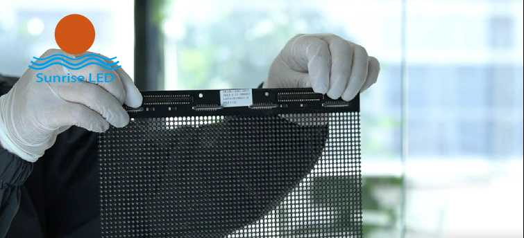 Lighting black technology–LED holographic invisible screen