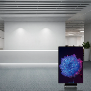 Wondershine Indoor Advertising LED Display Screen Panel Double Sided 3 Faces Three Fold Electronic Folding Poster