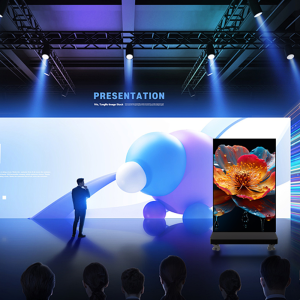 Foldable LED Commercial Advertising Display Double Sided Display Led  Portable Poster Led Screen for Exhibition