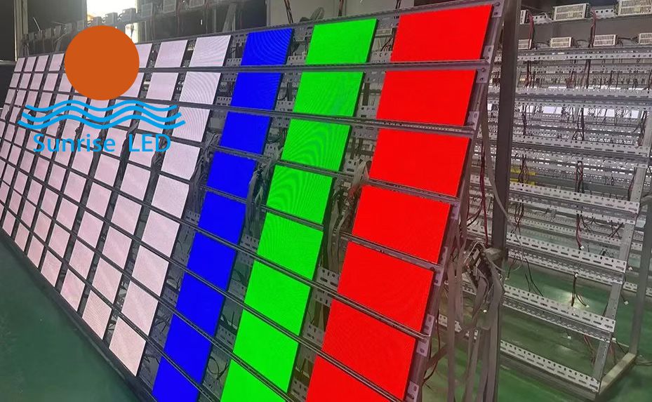 Is color a concern during the aging of LED displays?