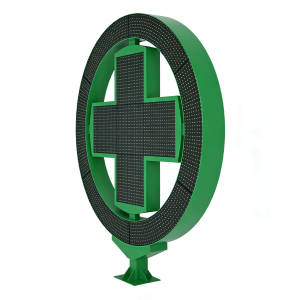 Outdoor Full Color Pharmacy Shop Fixed Installation Led Sign Message Display Outdoor LED Cross Pharmacy