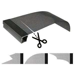 Holographic display screen with customizable size, supports curved installation, ideal for exhibitions and exhibition halls.