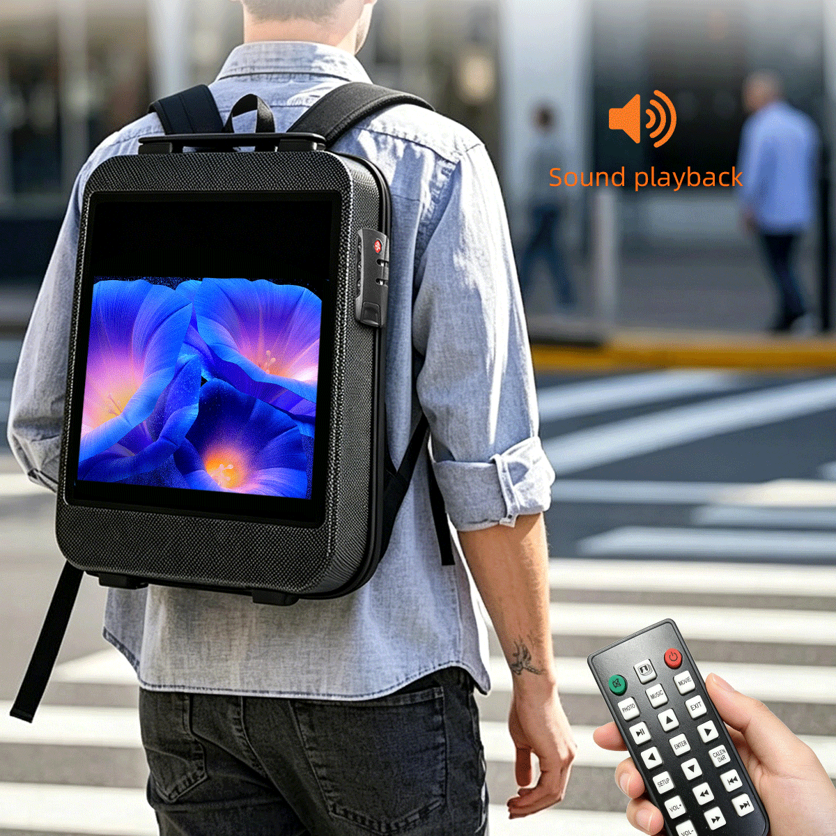 Portable Waterproof LED Backpack Advertising Screen with Display