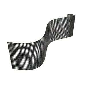 Holographic display screen with customizable size, supports curved installation, ideal for exhibitions and exhibition halls.