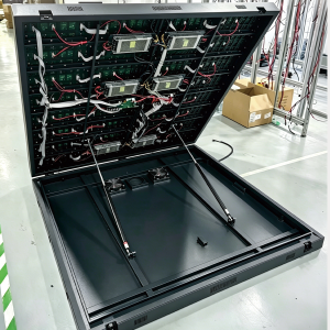 Outdoor Flip Front Maintenance LED Display, IP65 Waterproof Wall-Mounted Digital Advertising Screen for Mall Cabinets