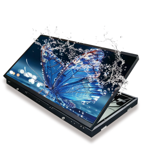 Outdoor Flip Front Maintenance LED Display, IP65 Waterproof Wall-Mounted Digital Advertising Screen for Mall Cabinets
