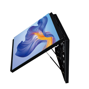 Outdoor Flip Front Maintenance LED Display, IP65 Waterproof Wall-Mounted Digital Advertising Screen for Mall Cabinets