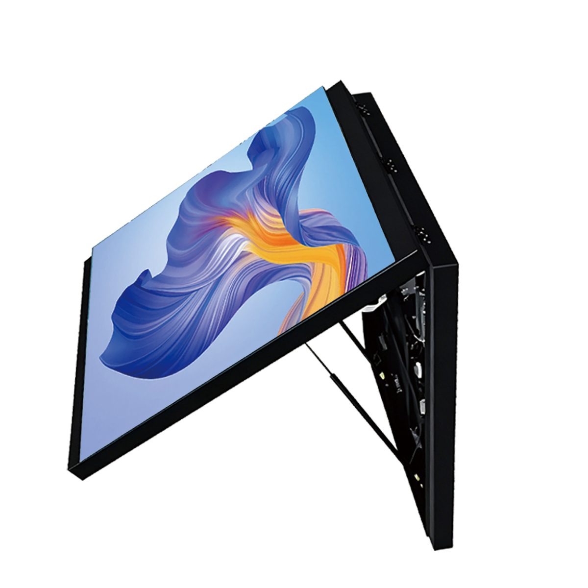 Outdoor Flip Front Maintenance LED Display, IP65 Waterproof Wall-Mounted Digital Advertising Screen for Mall Cabinets