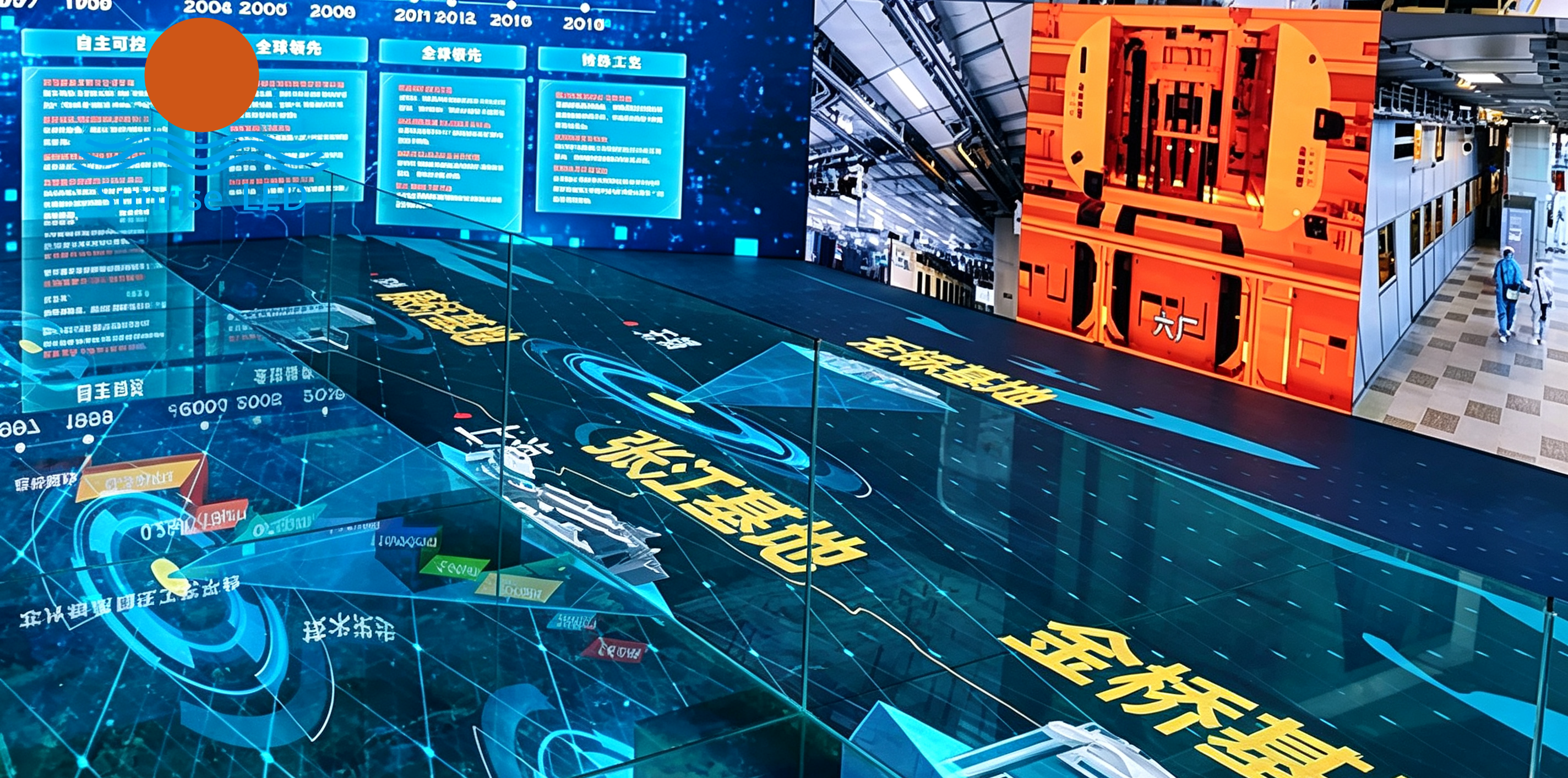 What are the immersive LED display solutions?