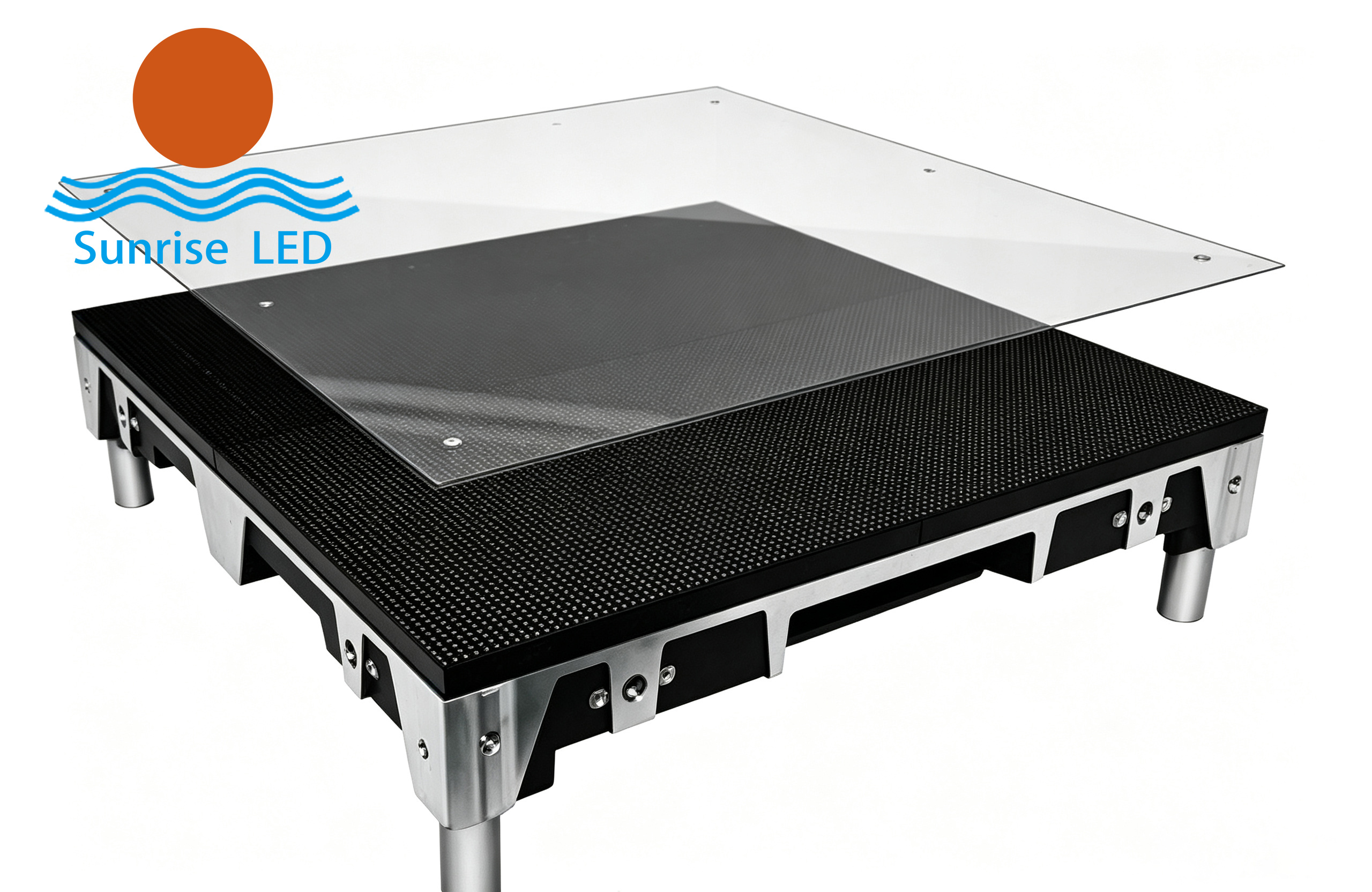 Common surface protection processes for LED floor tile screens