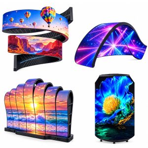 Hoogwaardig binnen LED-scherm met volle kleuren, 8K HD, flexibel, waterdicht, buigbaar, zacht LED-module scherm