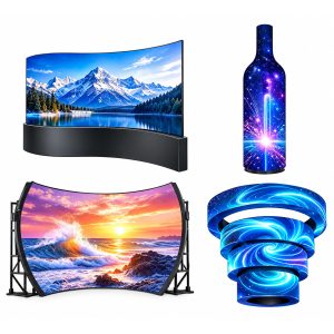 Hoogwaardig binnen LED-scherm met volle kleuren, 8K HD, flexibel, waterdicht, buigbaar, zacht LED-module scherm